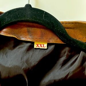 Brown Leather Jacket XXL